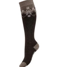 Chaussettes hautes à base de laine mérinos Malia