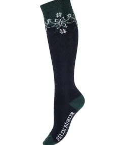 Chaussettes hautes à base de laine mérinos Malia