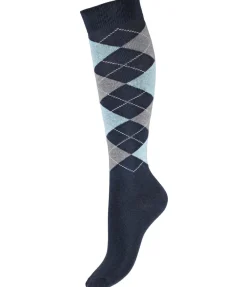 Chaussettes hautes à losanges Argyle