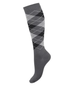 Chaussettes hautes à losanges Argyle