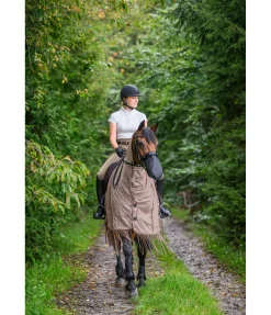Couvre-reins avec franges Elea