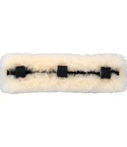 Fourreau de têtière en véritable fourrure d'agneau