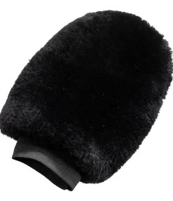 Gant de pansage en véritable fourrure d'agneau