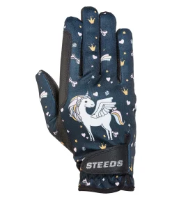 Gants d'équitation d'hiver enfant Unicorn