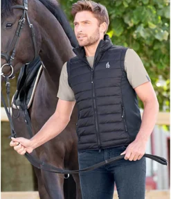 Gilet d'équitation bi-matière homme Dexter
