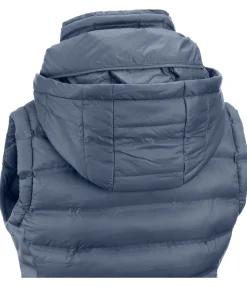Gilet d'équitation softshell bi-matière à capuche Jessy