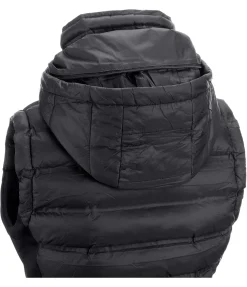 Gilet d'équitation softshell bi-matière à capuche Jessy