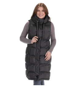 Gilet long à capuche Clara