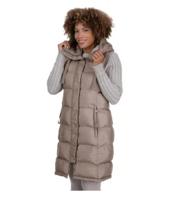 Gilet long à capuche Clara