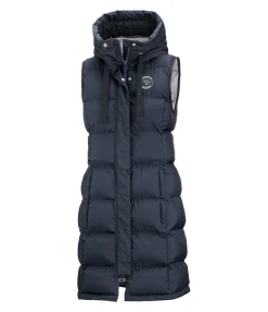 Gilet long à capuche Clara