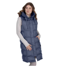 Gilet long à capuche Clara