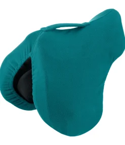 Housse de selle en polaire avec passant de sangle