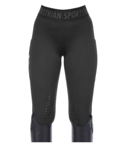 Legging d'équitation hybride et thermique à fond intégral grip Malea