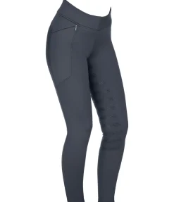 Legging d'équitation taille haute thermique à fond intégral grip enfant Lima