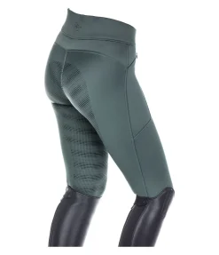 Legging d'équitation taille haute thermique à fond intégral grip enfant Lima