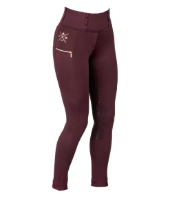 Legging d'équitation thermique à fond intégral grip Kassandra