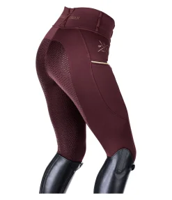 Legging d'équitation thermique à fond intégral grip Kassandra
