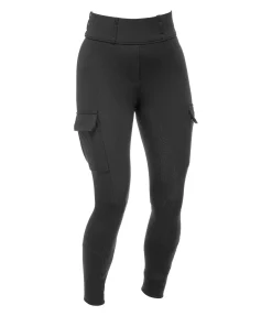 Legging d'équitation thermique à fond intégral grip Amber