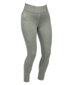 Legging d'équitation thermique à fond intégral grip Kassandra