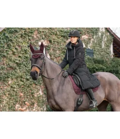 Manteau d'équitation matelassé à capuche Anne