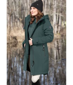 Manteau d'équitation softshell à capuche Aurelie