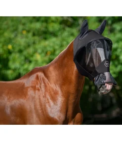 Masque anti-mouches avec fermeture à glissière et protège-naseaux Stretch Comfort Pro