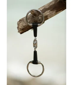 Mors à olives en caoutchouc double brisure épaisseur 14 mm