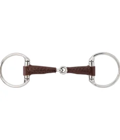 Mors à olives simple brisure en cuir