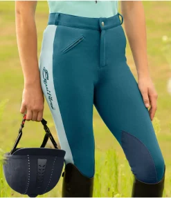 Pantalon d'équitation à basanes enfant Cora