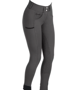 Pantalon d'équitation confort taille haute à fond intégral grip Juliane