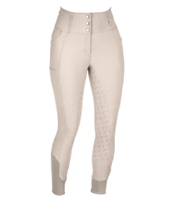 Pantalon d'équitation confort taille haute à fond intégral grip Tabea