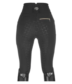 Pantalon d'équitation confort taille haute à fond intégral grip Tabea