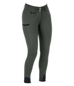 Pantalon d'équitation confort taille haute à fond intégral grip Juliane