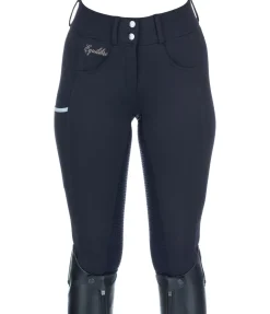Pantalon d'équitation confort taille haute à fond intégral grip Juliane