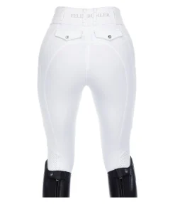 Pantalon d'équitation d'été hybride à fond intégral grip Samira-Mesh