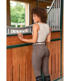 Pantalon d'équitation d'été hybride à fond intégral grip Samira-Mesh
