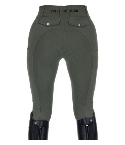 Pantalon d'équitation d'été hybride à fond intégral grip Samira-Mesh