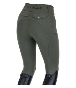 Pantalon d'équitation d'été hybride à fond intégral grip Samira-Mesh