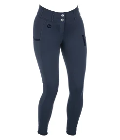 Pantalon d'équitation d'été hybride à fond intégral grip Samira-Mesh