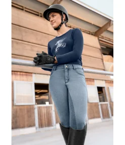 Pantalon d'équitation en jean enfant Demi
