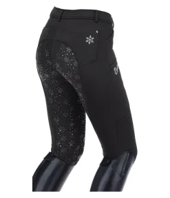 Pantalon d'équitation hybride et thermique à fond intégral grip enfant Caitlyn II