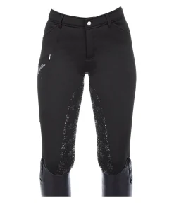 Pantalon d'équitation hybride et thermique à fond intégral grip enfant Caitlyn II