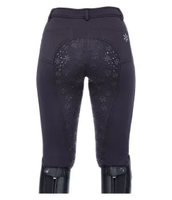 Pantalon d'équitation hybride et thermique à fond intégral grip enfant Caitlyn II