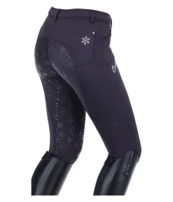 Pantalon d'équitation hybride et thermique à fond intégral grip enfant Caitlyn II