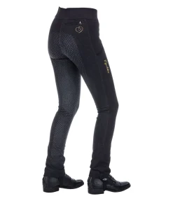 Pantalon d'équitation jodhpur à fond intégral grip enfant Lucia