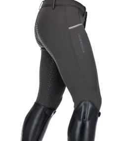 Pantalon d'équitation softshell à fond intégral grip homme Oliver