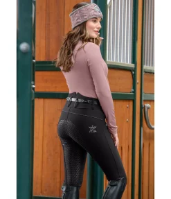 Pantalon d'équitation taille haute à fond intégral Grip Catherine