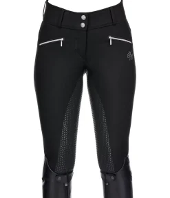 Pantalon d'équitation taille haute shoftshell à fond intégral Grip Ariana