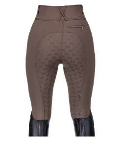Pantalon d'équitation thermique à fond intégral grip Jessica