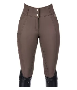 Pantalon d'équitation thermique à fond intégral grip Jessica